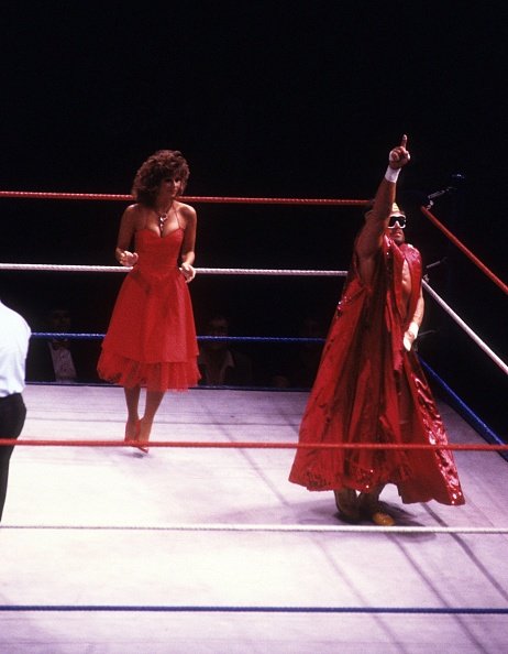 Randy Savage and Miss Elizabeth at the Madison Square Garden in New York, New York, circa 1987. | Photo: Getty Images 