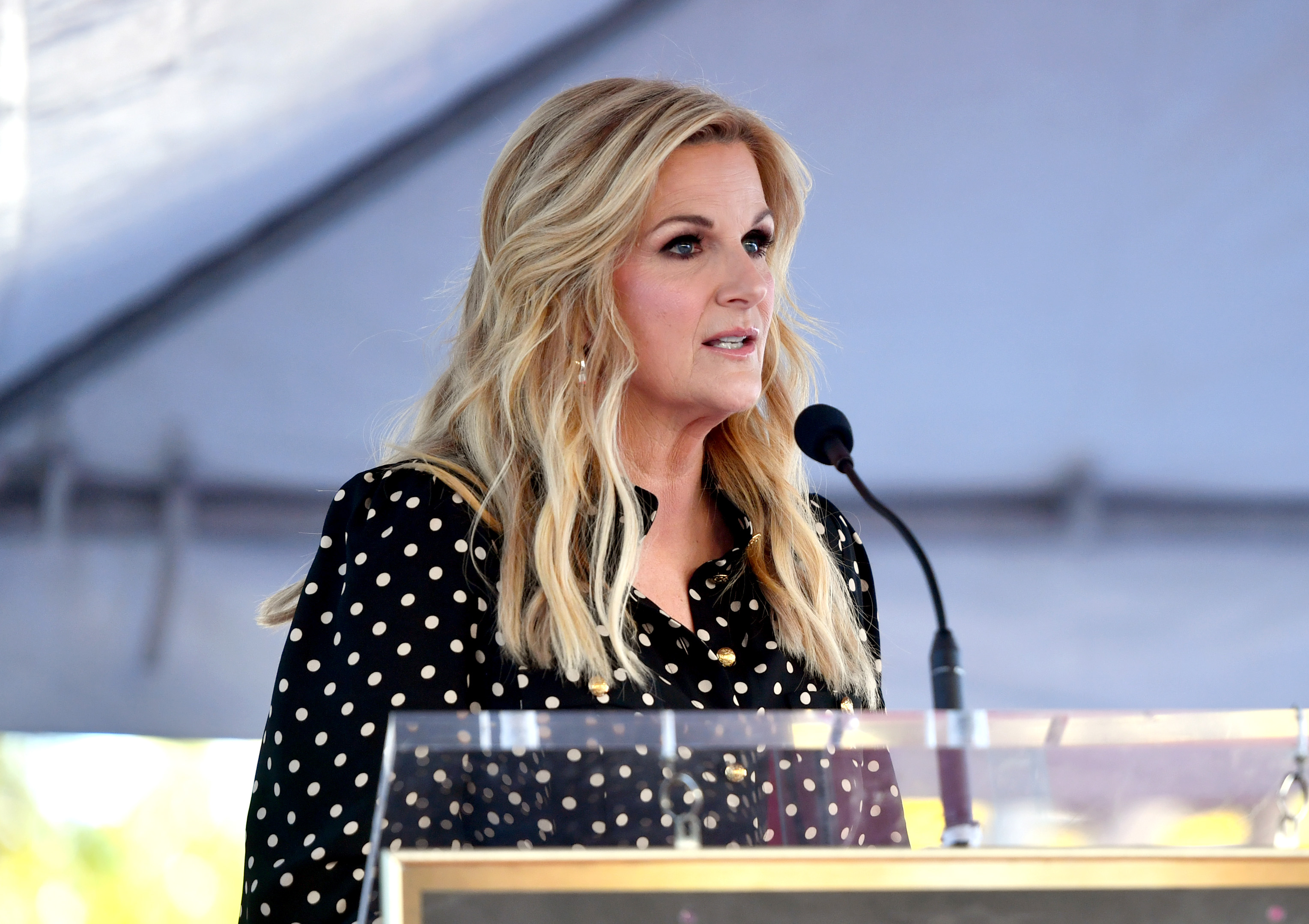 Trisha Yearwood speaks onstage during the ceremony honoring her with a Star on the Hollywood Walk of Fame on March 24, 2025 | Source: Getty Images