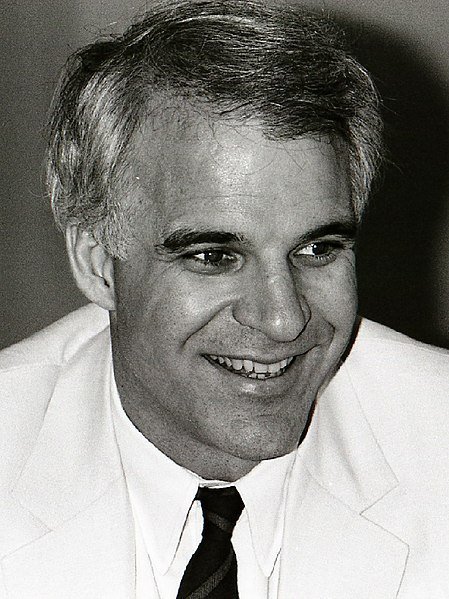 Steve Martin in Sweden promoting "Dead Men Don't Wear Plaid." | Source: Wikimedia Commons