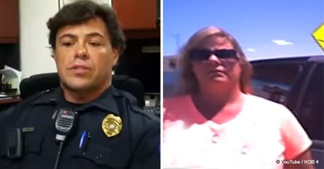 Police officer makes woman sit in hot car after she locked dog inside it