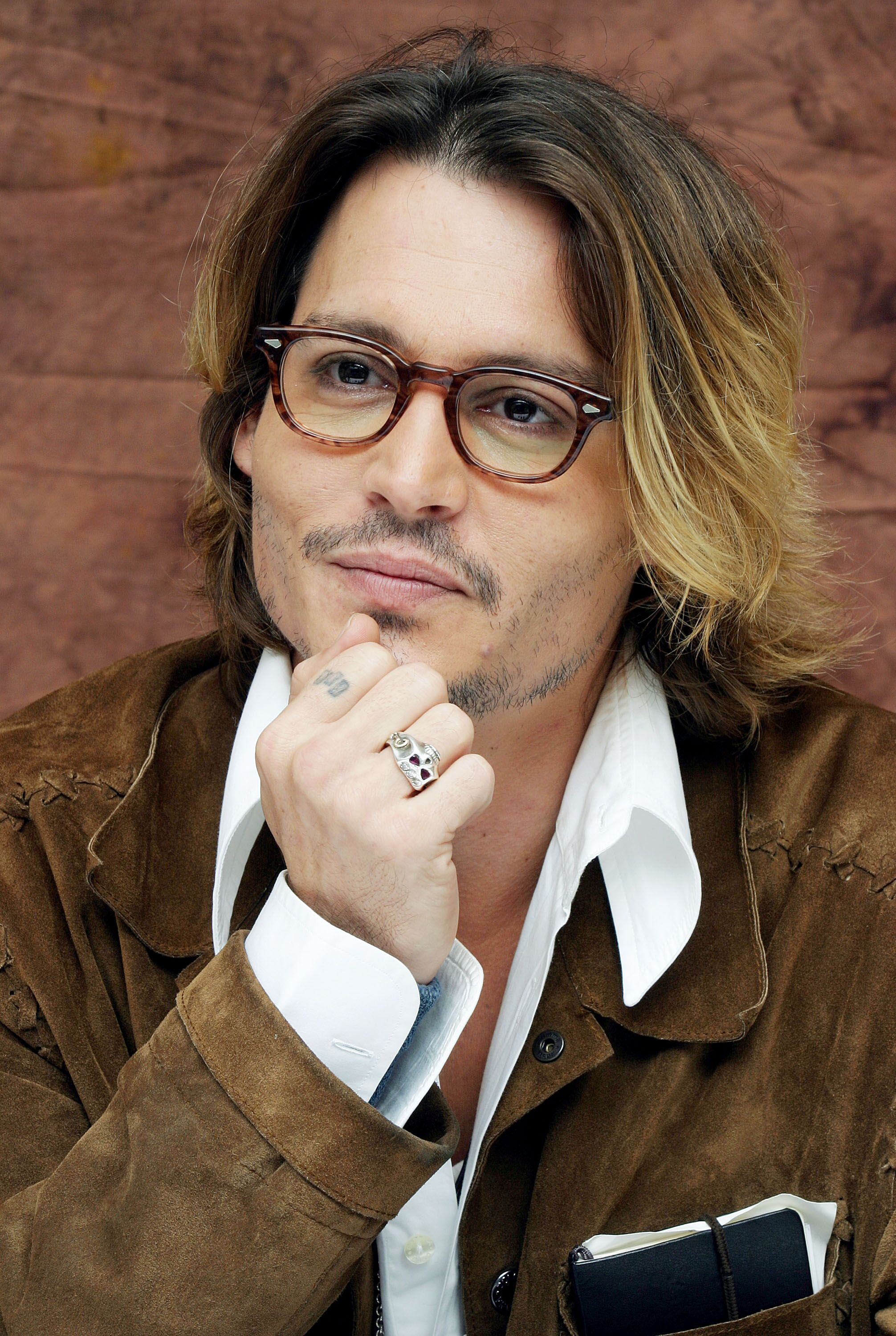 Johnny Depp attends the press conference for his latest film "Once Upon a Time in Mexico." | Source: Getty Images