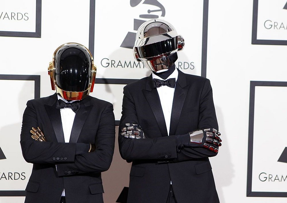 Daft Punk arriving for the 56th Annual GRAMMY Awards at STAPLES Center in Los Angeles, California, in January 2014. | Image: Getty Images.