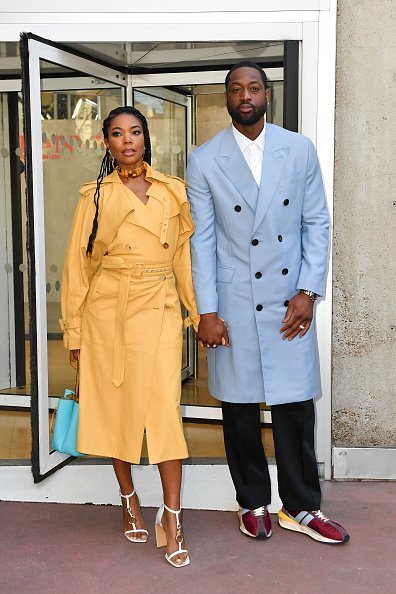 Gabrielle Union and Dwyane Wade at the Lanvin Menswear Fall/Winter 2020-2021 show as part of Paris Fashion Week on January 19, 2020 | Photo:Getty Images