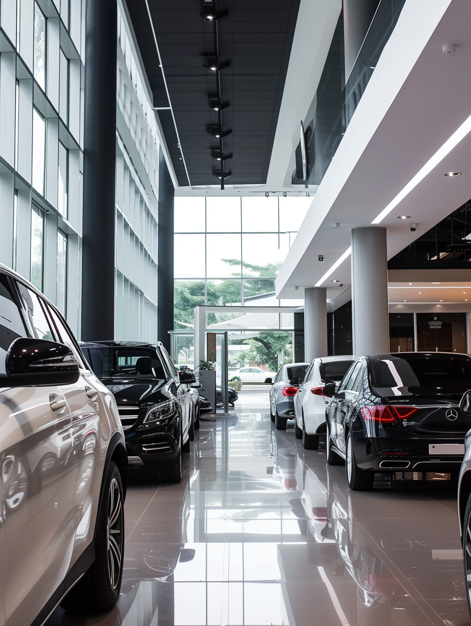 A car dealership | Source: Midjourney