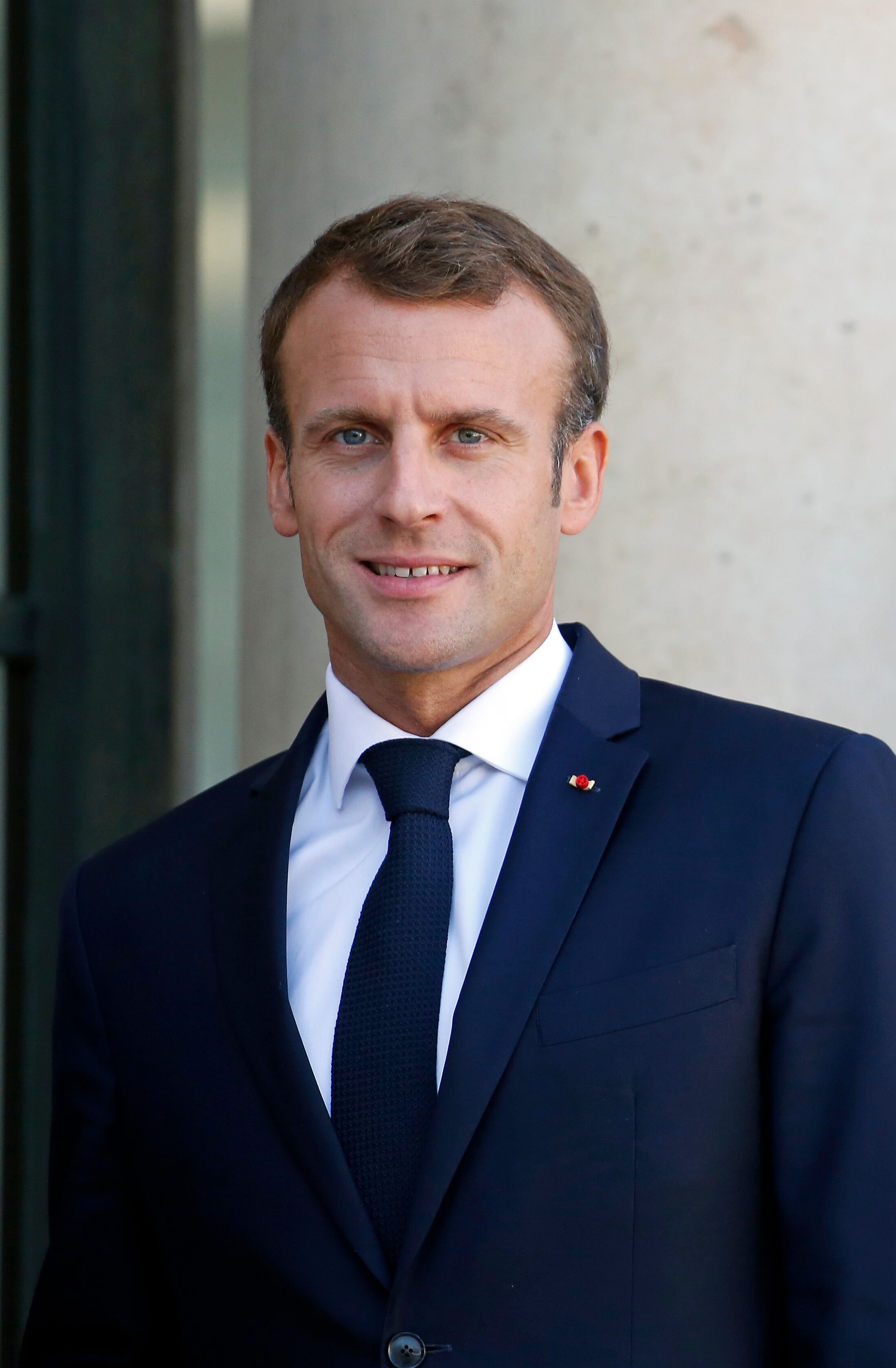 Emmanuel Macron qui sourit. | Photo : GettyImage