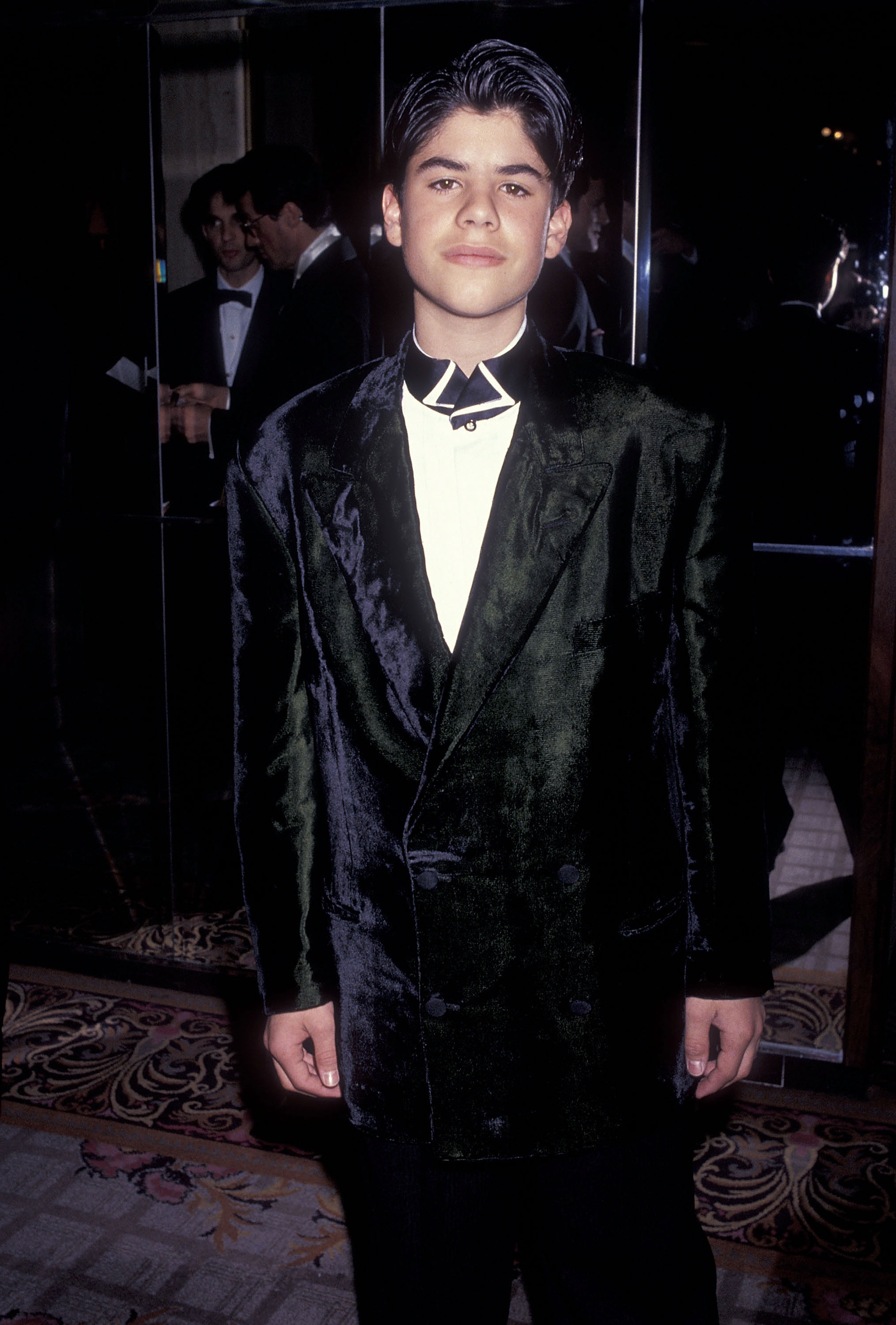 Sage Stallone at the Fifth Annual Fashion Show & Dinner Benefit Salute to Gianni Versace sponsored by the California Fashion Industry Friends of AIDS Project Los Angeles in Century City, California, on February 13, 1991 | Source: Getty Images
