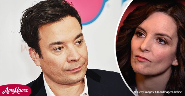 Jimmy Fallon gets emotional and tears up as he delivers touching speech to Tina Fey 