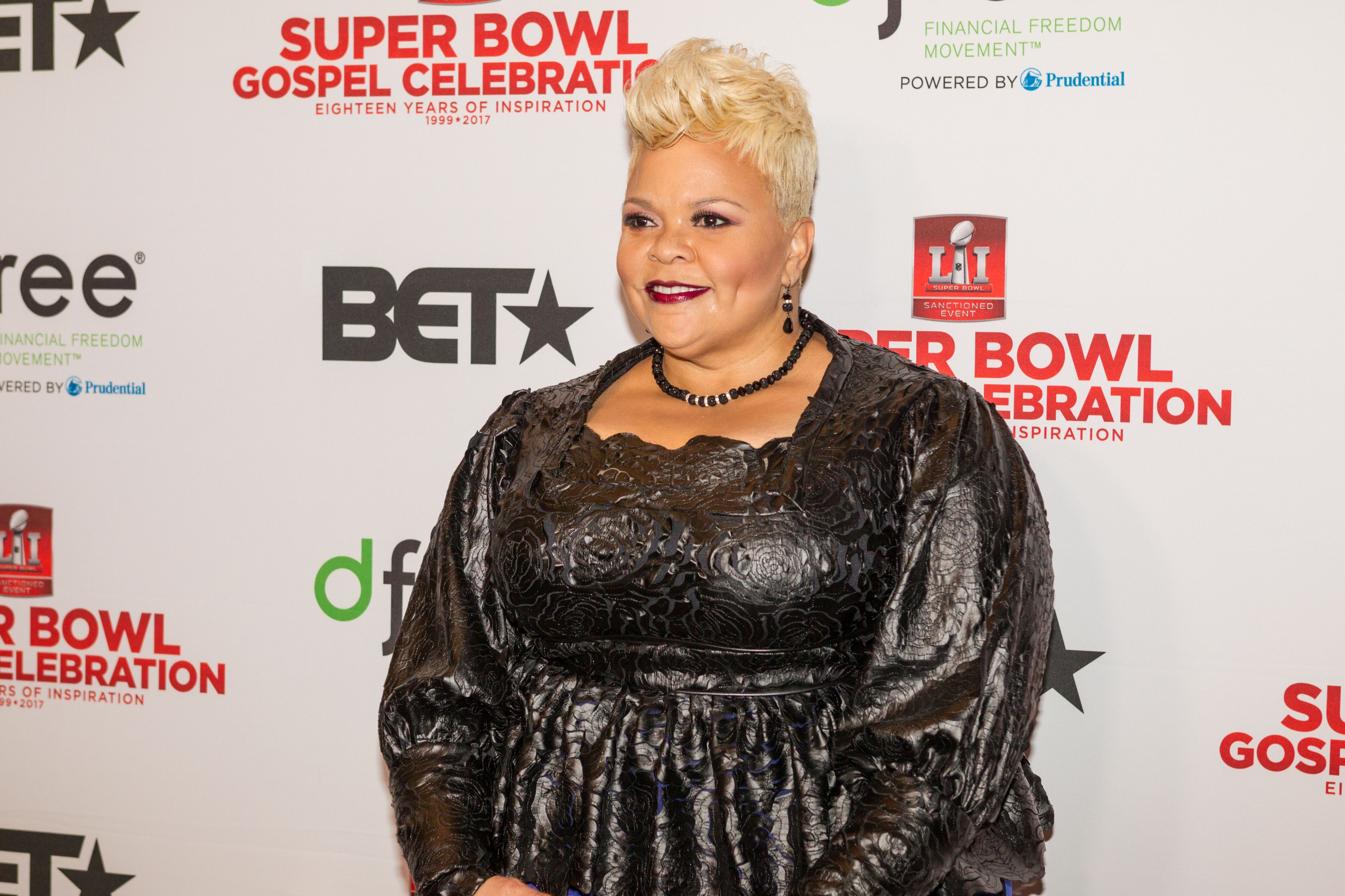 Tamela Mann Stuns in Tight Lacy Wedding Dress Posing with Her Only Son Tamela Mann Stuns in Tight Lacy Wedding Dress Posing with Her Only Son