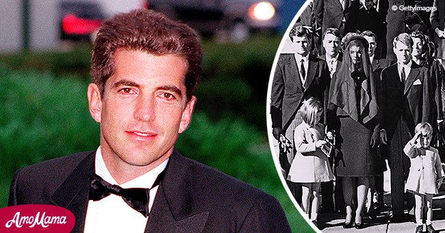 John F Kennedy Jr Saluting His Late Father's Coffin as a Little Boy Is