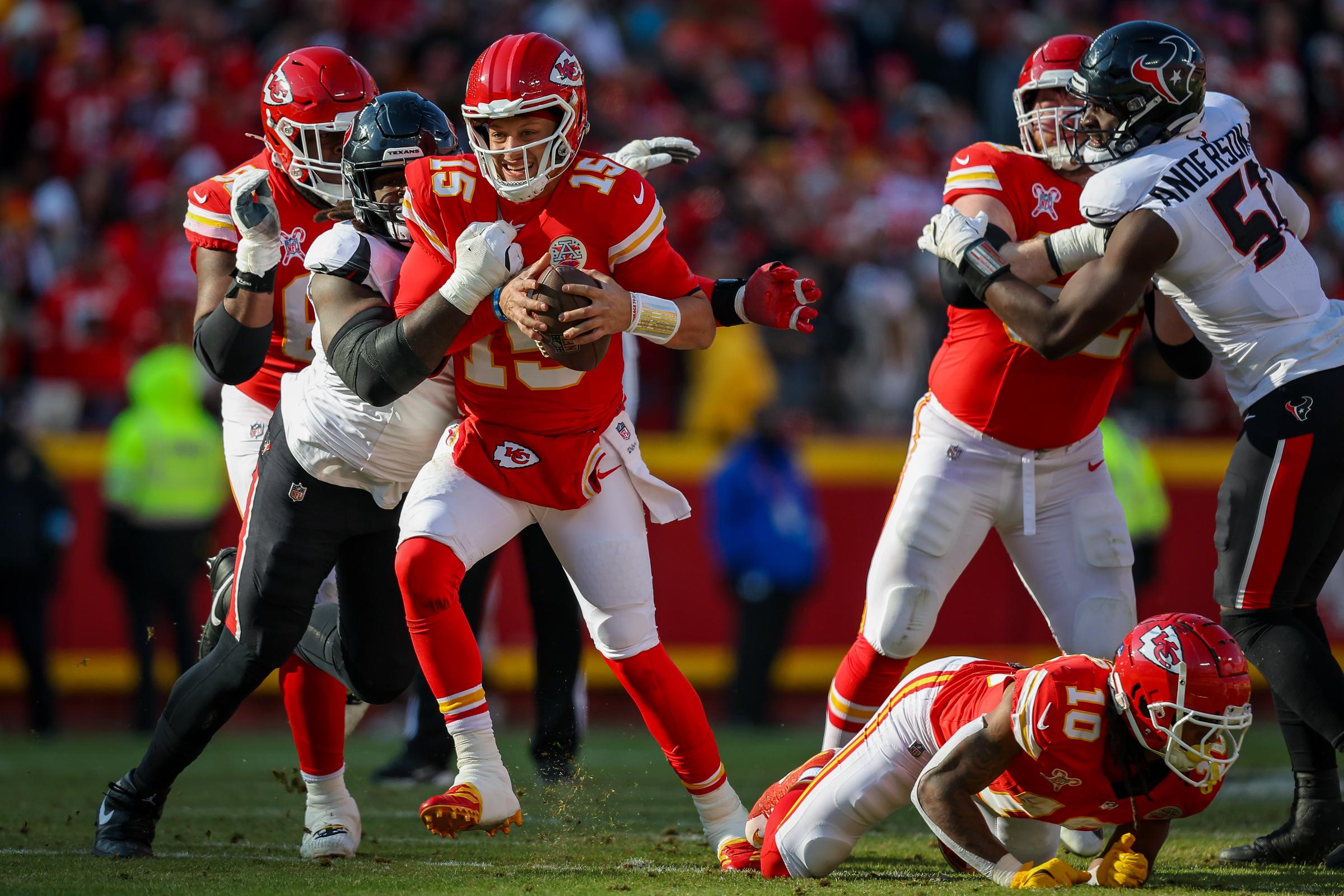 Houston Texans andn Kansas City Chiefs at Arrowhead Stadium | Source: Getty Images