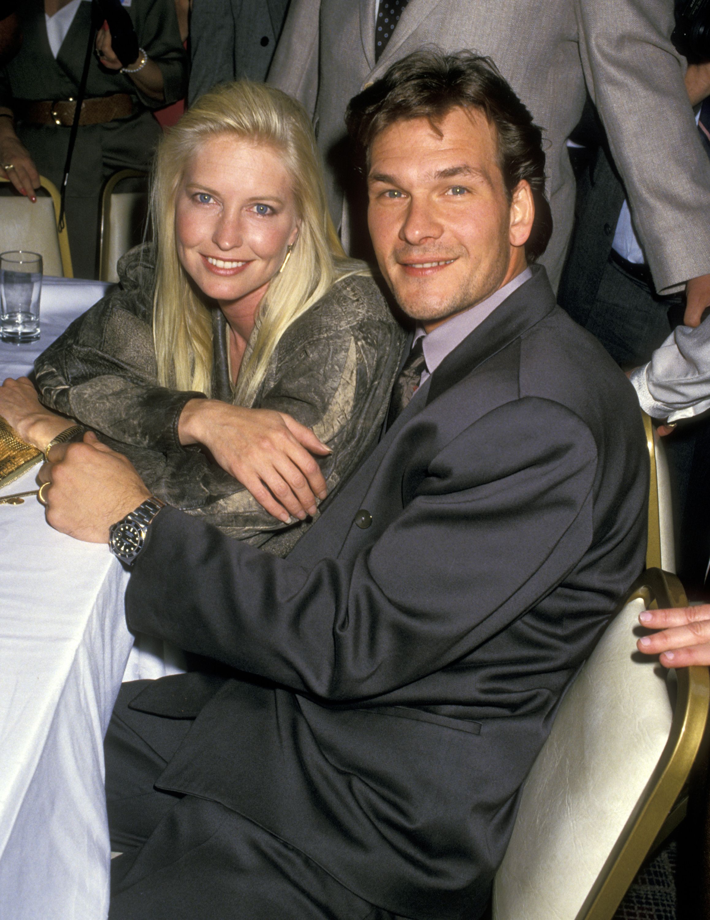Lisa Niemi and Patrick Swayze at the NATO-ShoWest Convention on February 24, 1988, at Bally's Hotel and Casino in Las Vegas, Nevada | Photo: Ron Galella, Ltd./Ron Galella Collection/Getty Images