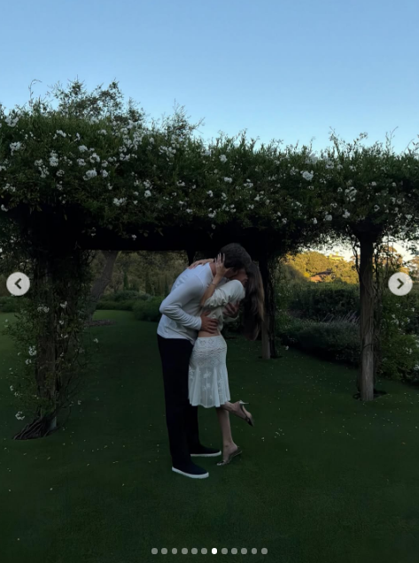 Photo from Madison Beer and Justin Herbert's engagement announcement from July 28, 2026. | Source: Instagram/madisonbeer