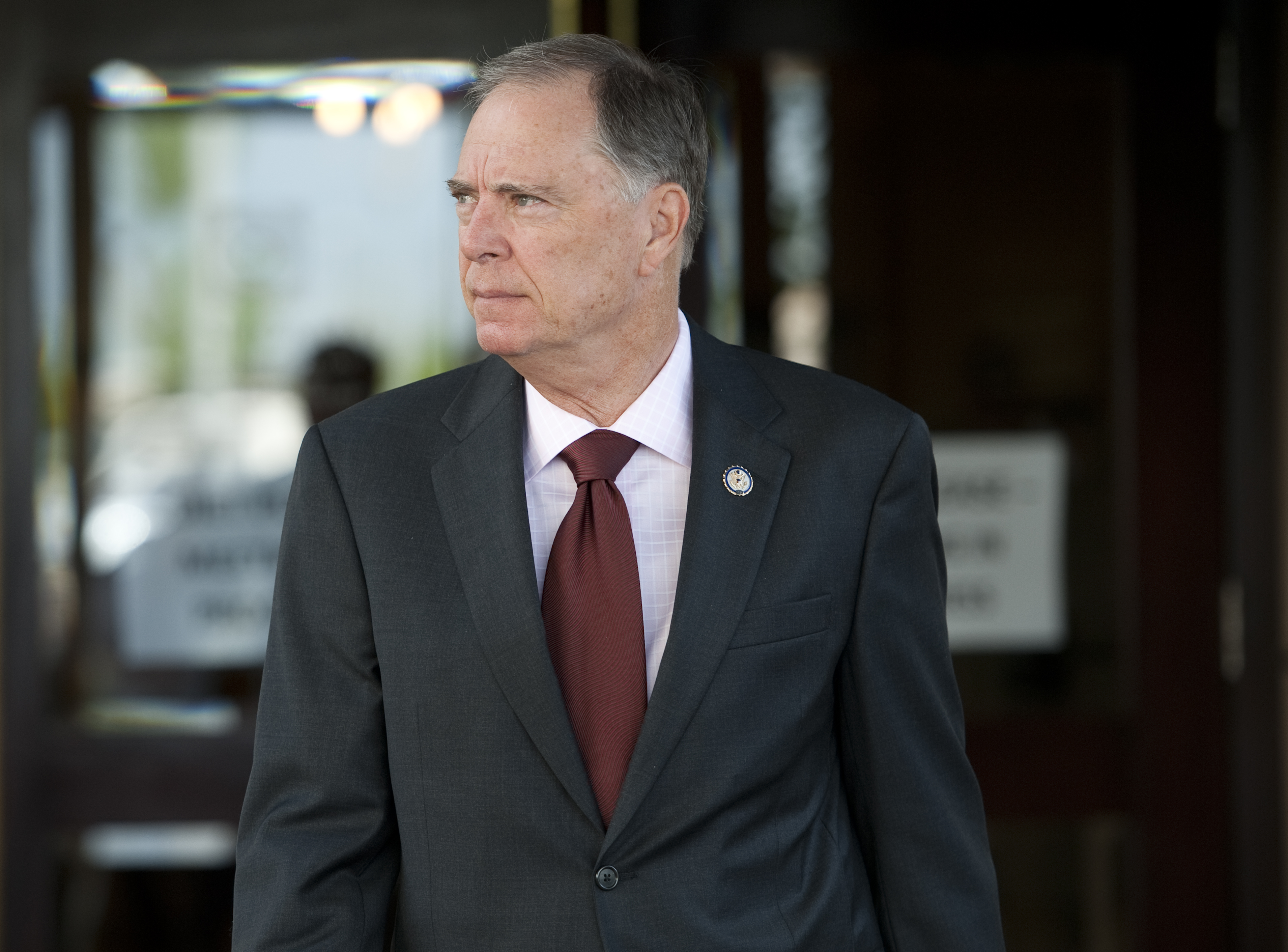 Rep. Bill Posey leaves the House Republican Conference meeting at the Capitol Hill Club on Tuesday, April 17, 2012. | Source: Getty Images