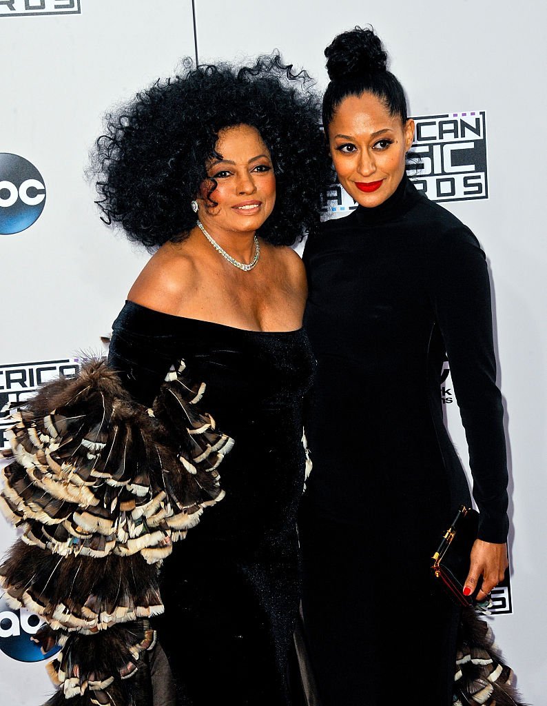 Diana Ross and daughter, Tracee Ellis Ross at the 42nd Annual American Music Awards on November 23, 2014 | Photo: Getty Images