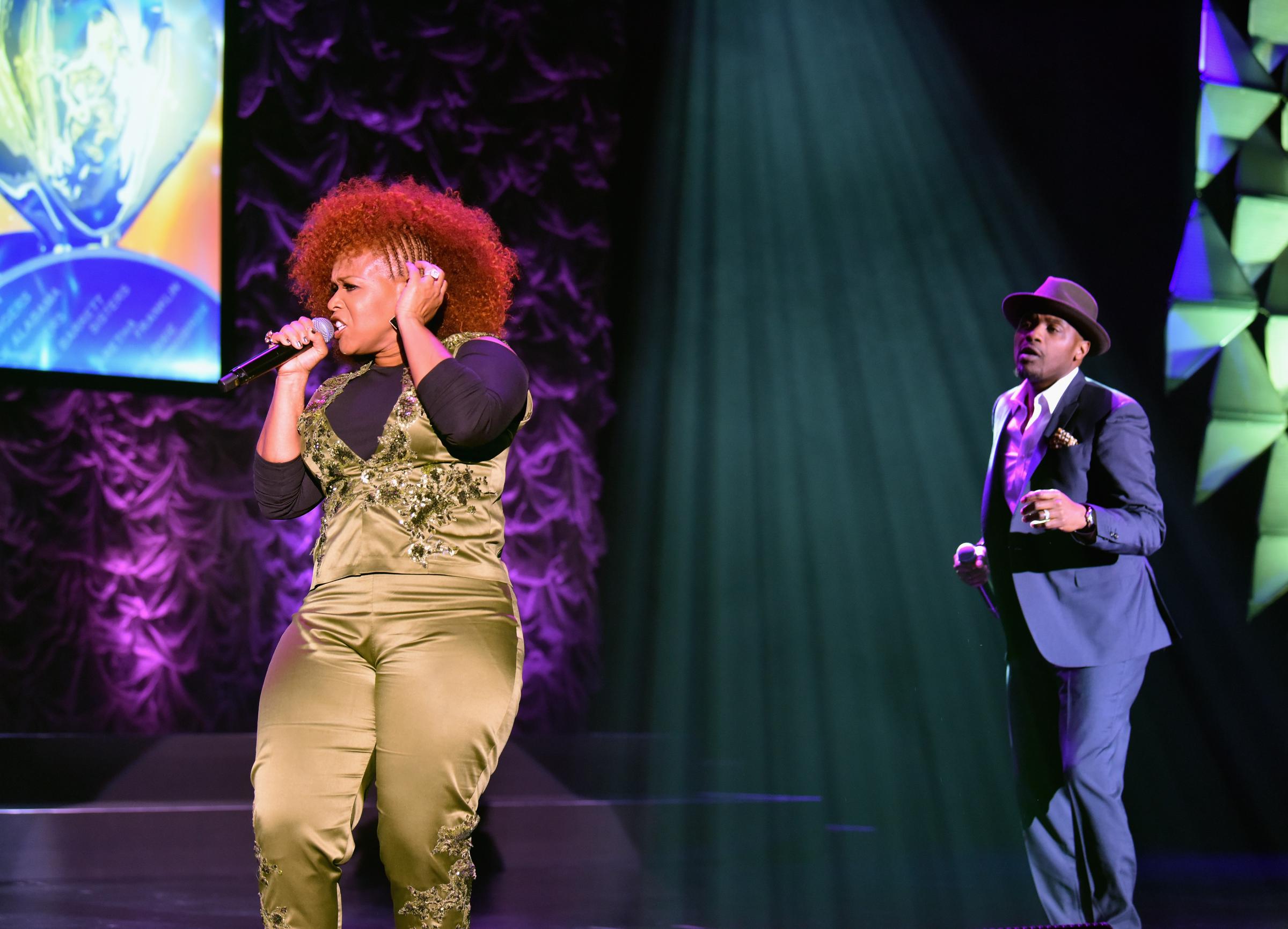 Tina and Teddy Campbell perform at the Stellar Gospel Music Awards preshow in Las Vegas, Nevada on March 24, 2017 | Source: Getty Images