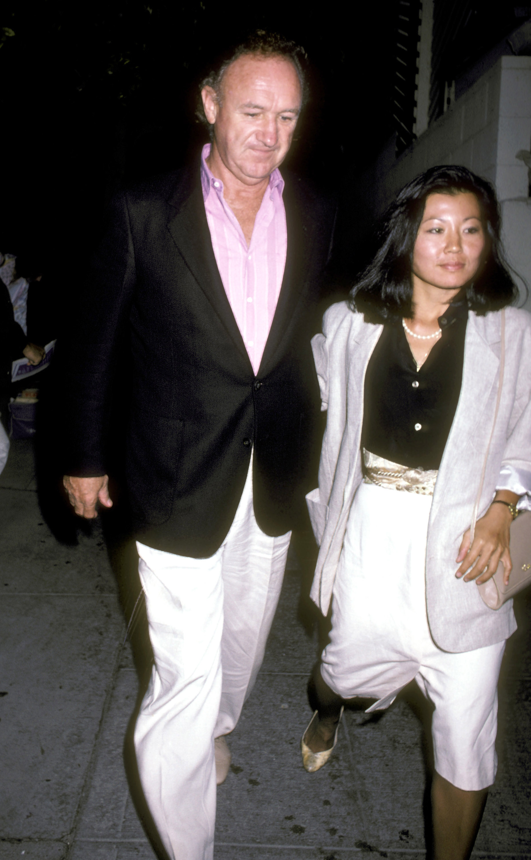 Gene Hackman and Betsy Arakawa at Spago in West Hollywood, California, on September 5, 1986 | Source: Getty Images