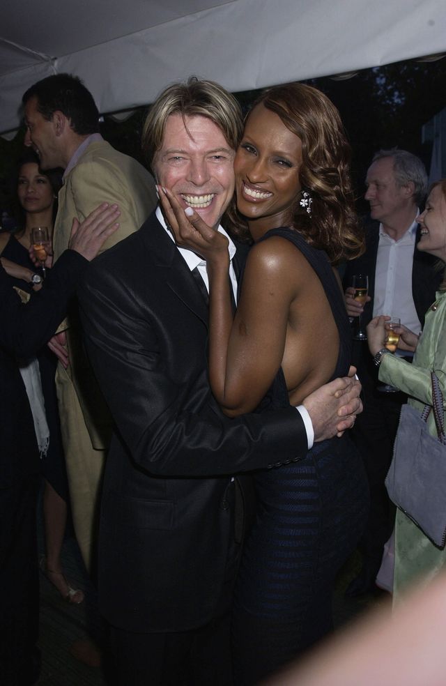 David Bowie and his wife Iman on July 10, 2002 | Source: Getty Images