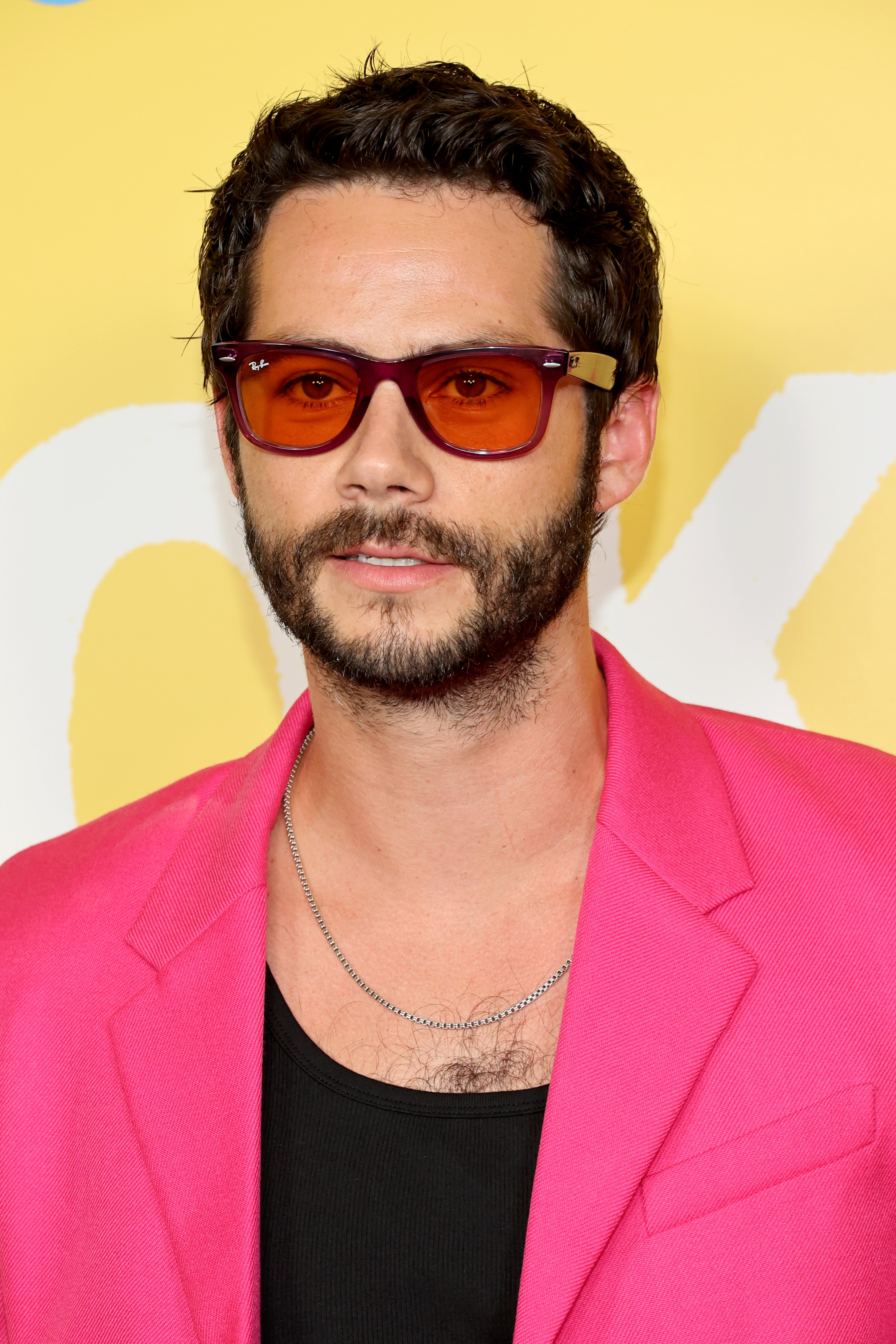 Dylan O'Brien poses on the red carpet at the "Not Okay" New York Premiere at Angelika Film Center on July 28, 2022, in New York City | Source: Getty Images