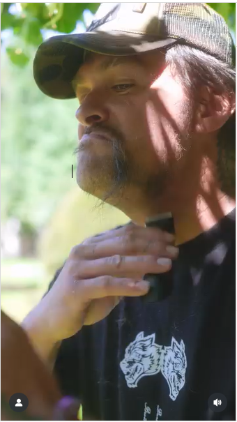 Jason Momoa shaving his signature beard, from a post dated July 30, 2025 | Source: Instagram/prideofgypsies