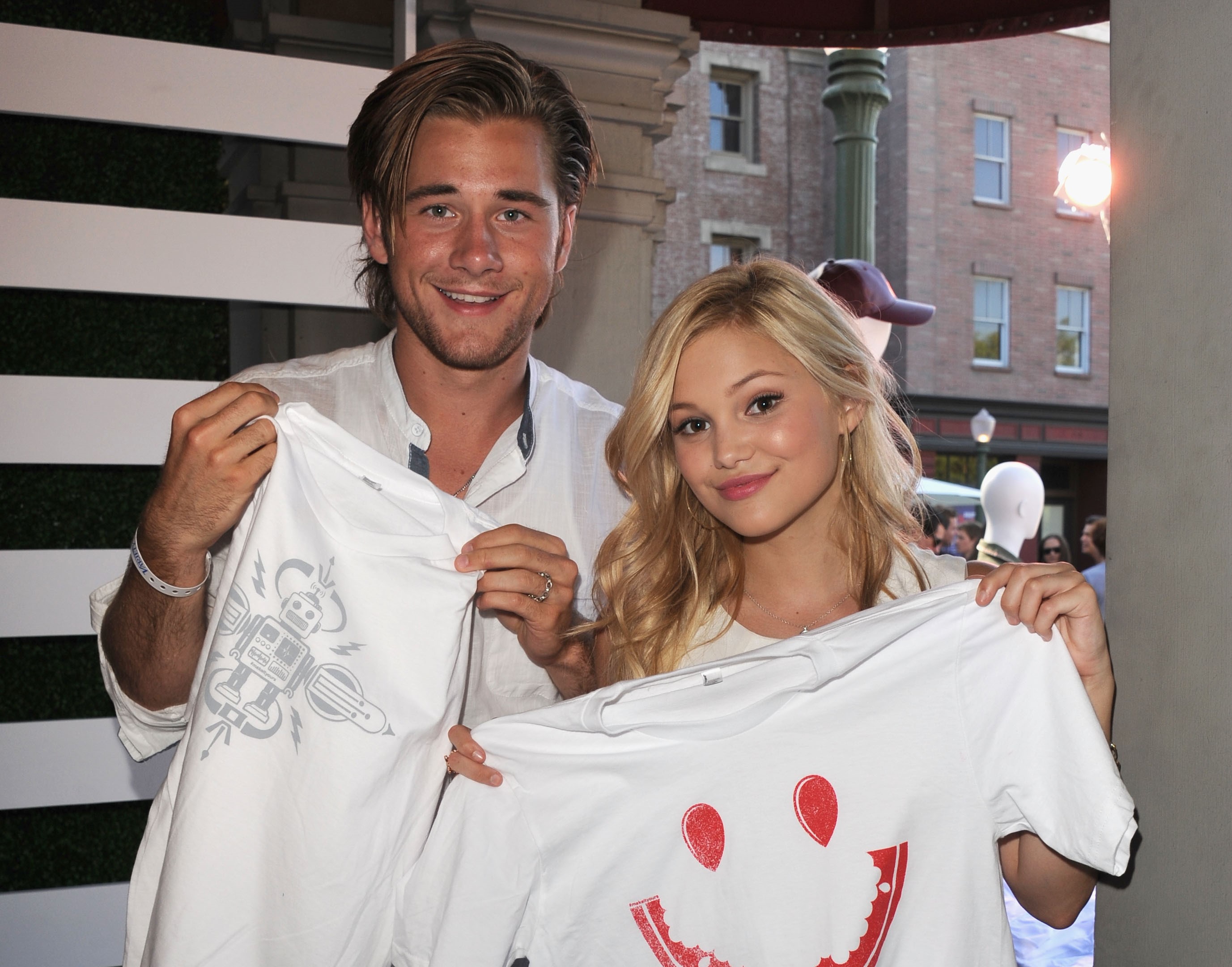 Luke Benward (L) and Olivia Holt attend Variety's Power of Youth at Universal Studios Backlot, on July 27, 2013, in Universal City, California. | Source: Getty Images