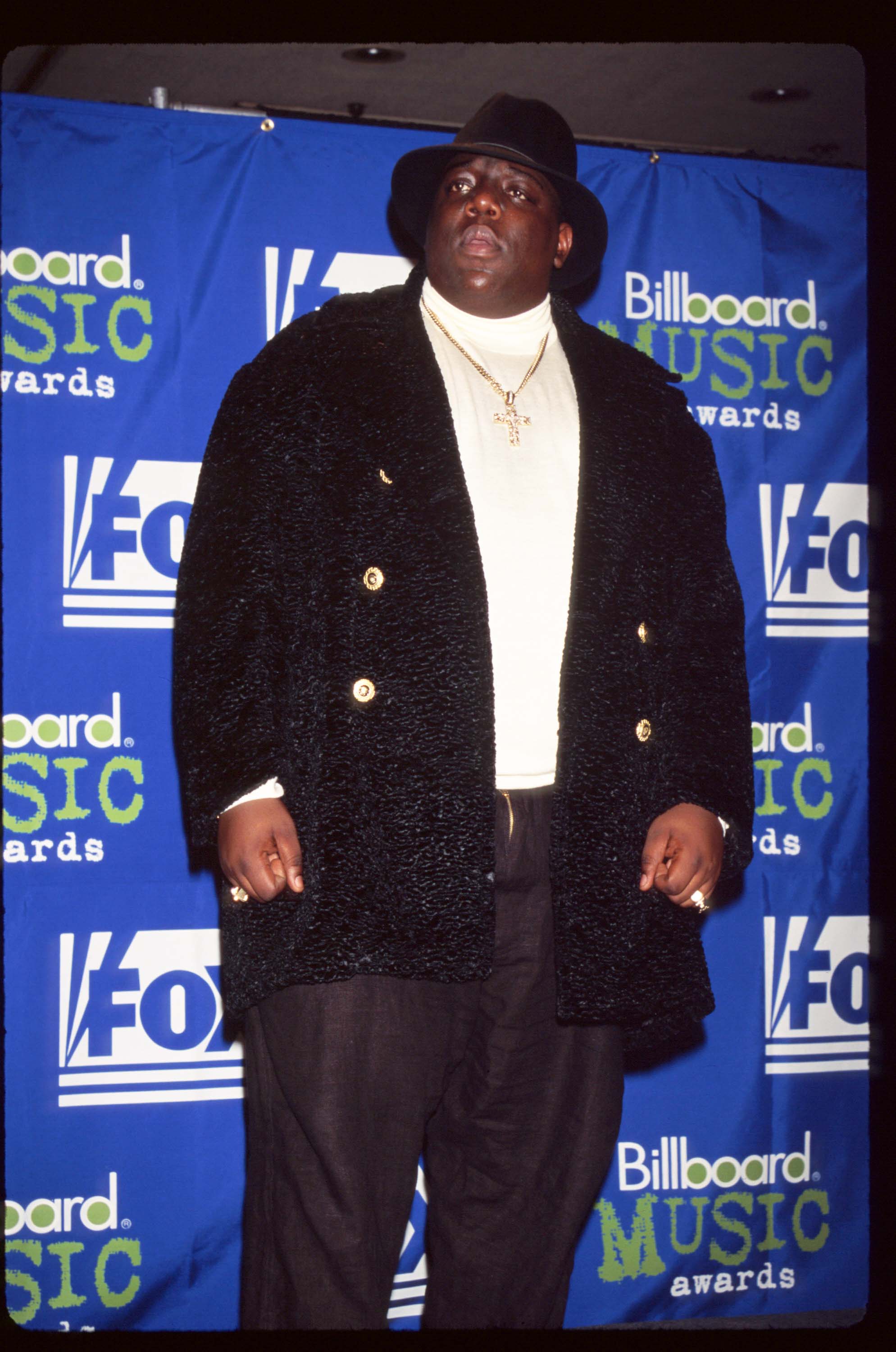 Notorious B.I.G. stands at the 1995 Billboard Music Awards December 6, 1995. | Source: GettyImages