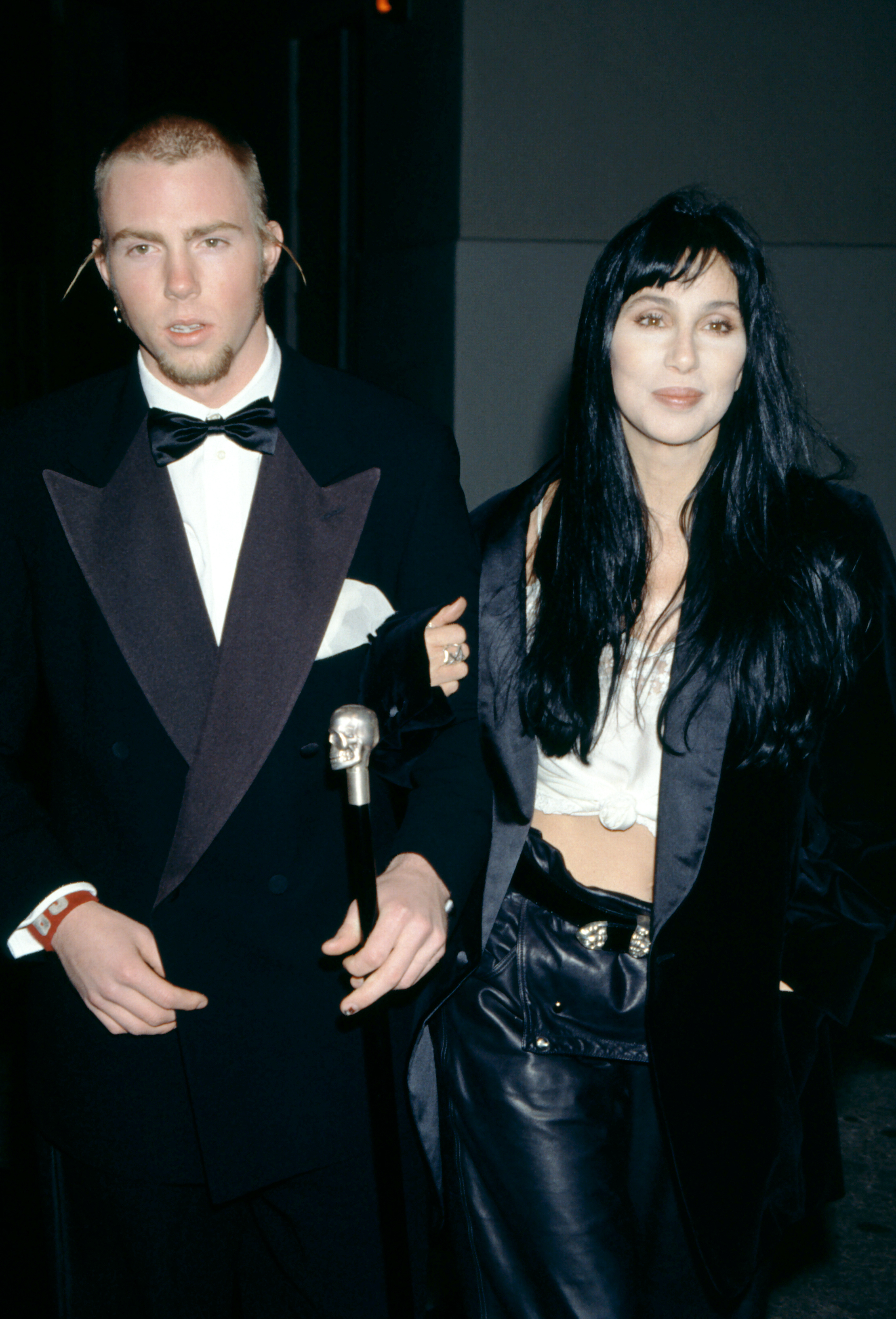 Elijah Blue Allman and Cher are seen at the 5th Annual Fire and Ice Ball in Century City, California, on December 7, 1994 | Source: Getty Images
