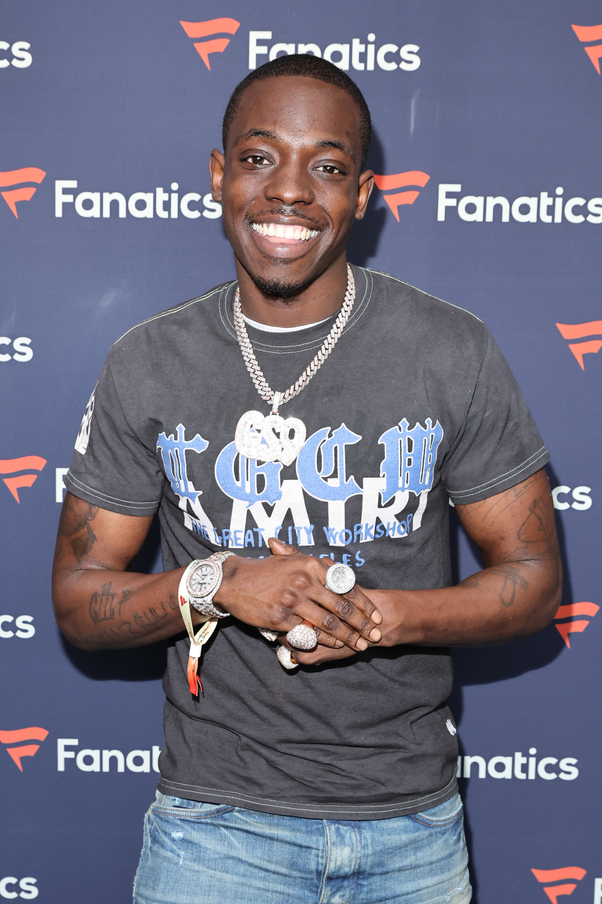 Bobby Shmurda at the Fanatics Super Bowl Party on February 12, 2022, in Culver City, California. | Source: Getty Images