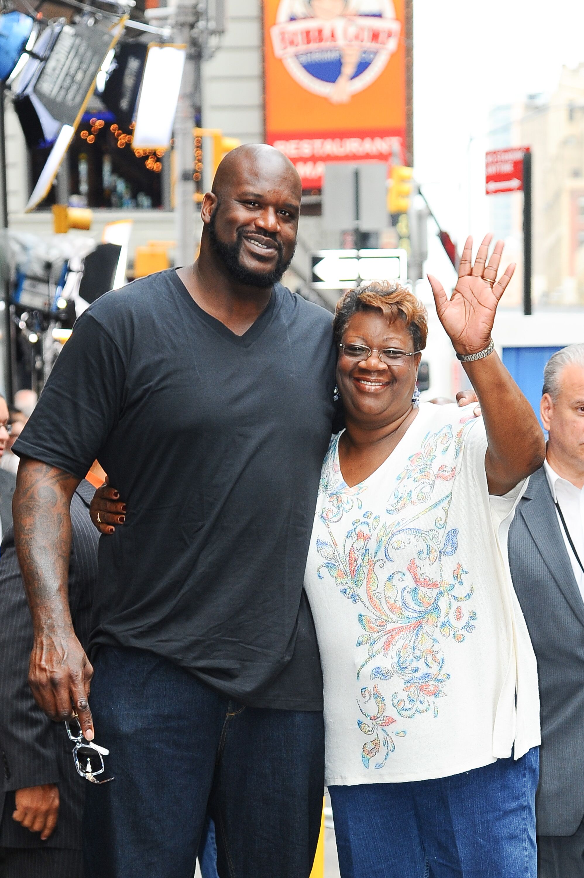 Shaquille O'Neal and his mother Lucille O'Neal outside "Good Morning America" in New York City | Source: Getty Image