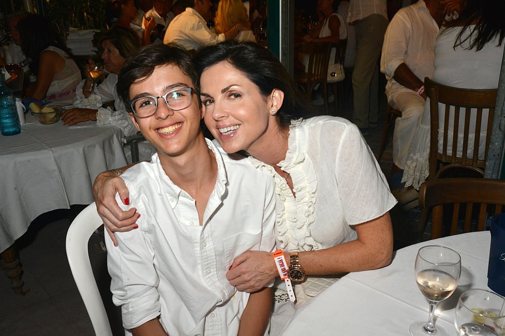 Caroline Barclay et son fils Vincent. l Source: Getty Images Caroline Barclay et son fils Vincent. l Source: Getty Images