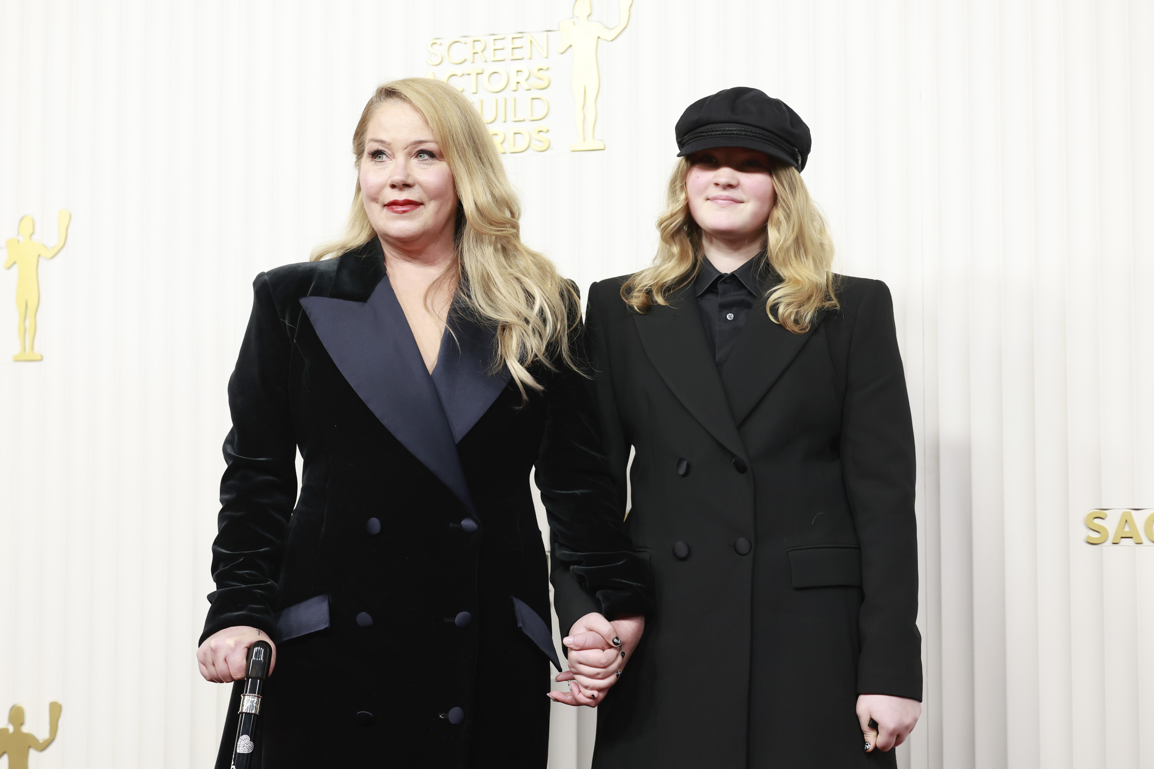 Christina Applegate and Sadie Grace LeNoble at the 29th Annual Screen Actors Guild Awards in Los Angeles, California on February 26, 2023. | Source: Getty Images