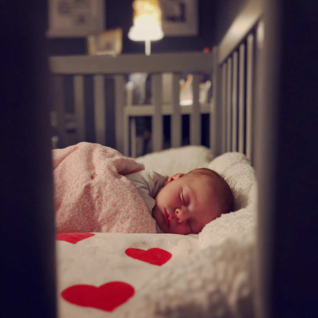 A baby sleeping in a crib | Source: Midjourney