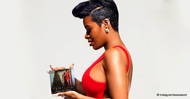 Fantasia Barrino grabs attention as she bares her back in red outfit while promoting Christmas album