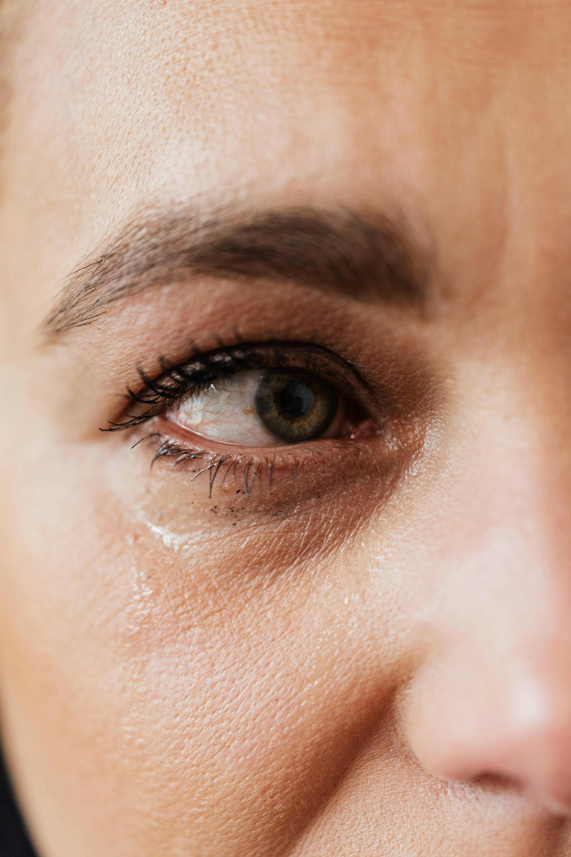 Close-up of a tearful person | Source: Pexels