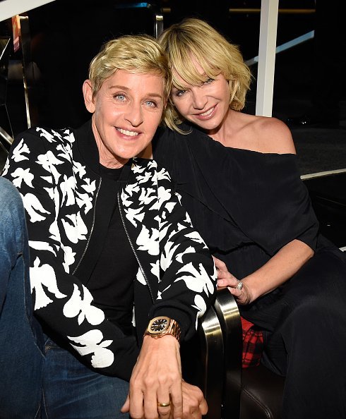 : Ellen DeGeneres and Portia de Rossi at the 2017 MTV Video Music Awards in Inglewood, California.| Photo: Getty Images.