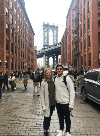 Kiersten Dyke and Dominic Cinfio in New York, from a post on April 27, 2026 | Source: Instagram/dominic_cinfio