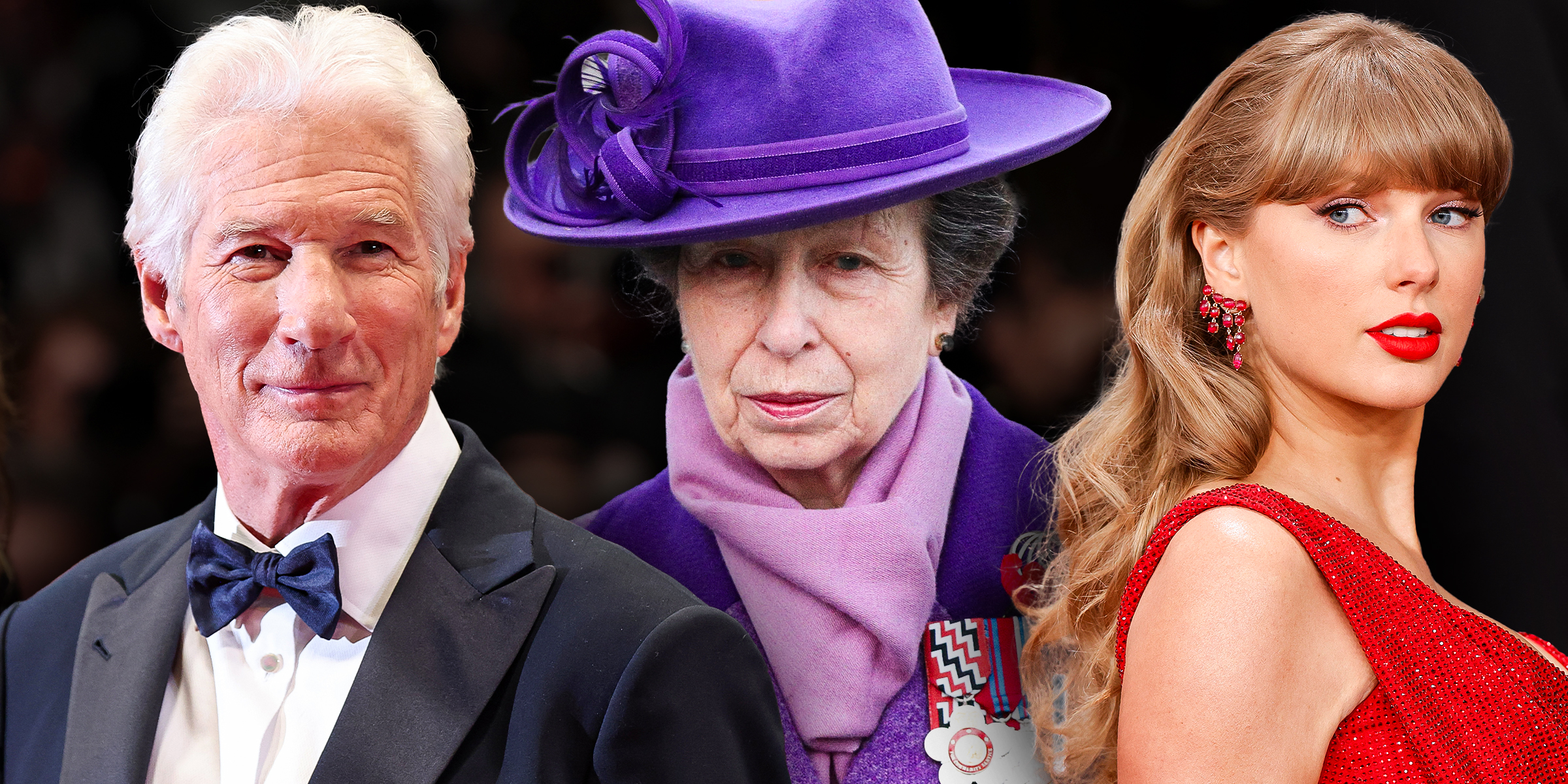 Richard Gere, Princess Anne, and Taylor Swift | Source: Getty Images