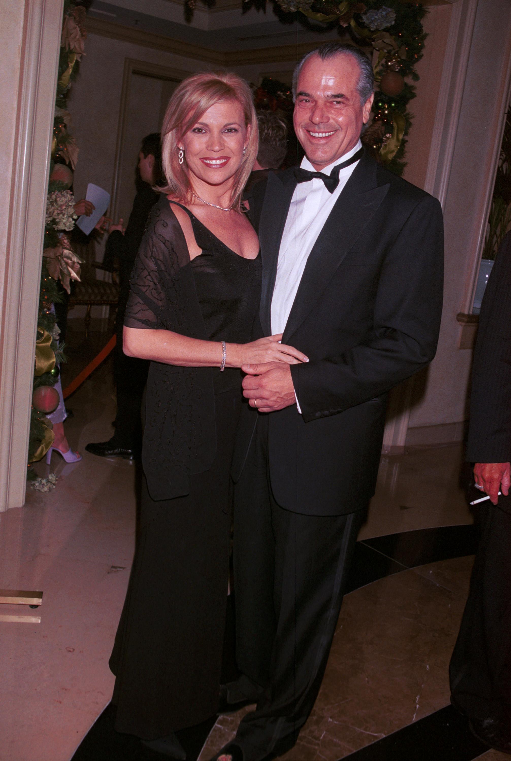 Vanna White and George Santo Pietro at the 2001 Millennium New Year's Eve Bash on December 31, 2000, in Beverly Hills, California. | Source: Getty Images