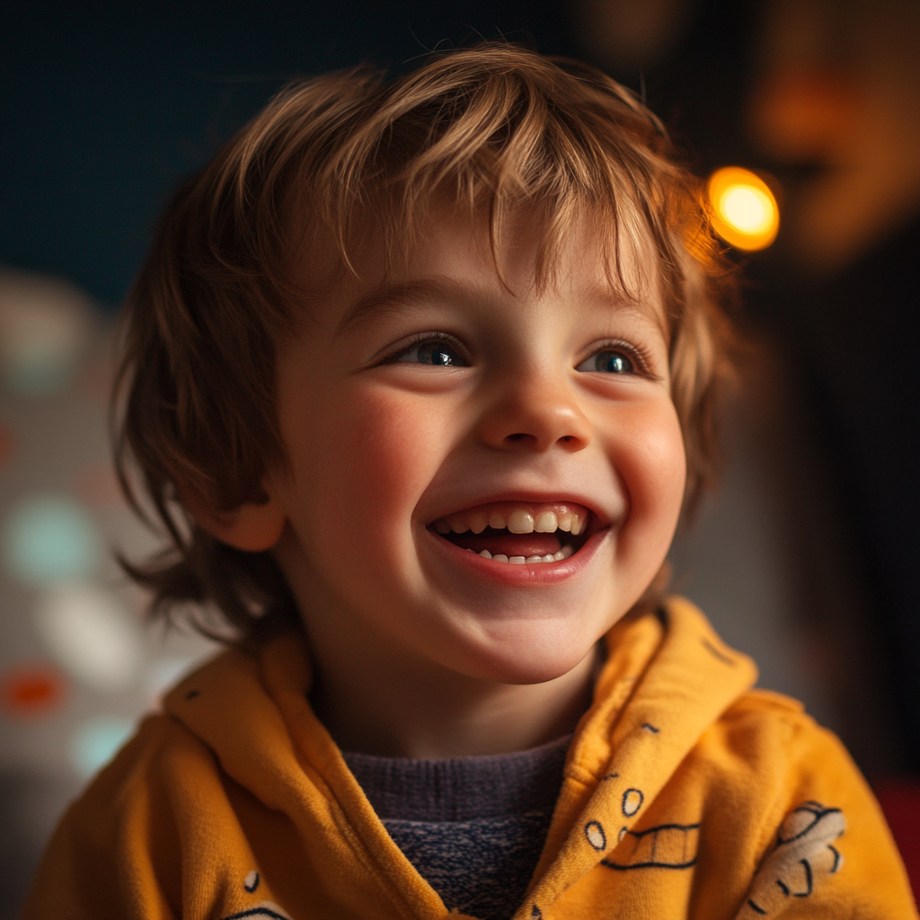 A smiling young boy | Source: Midjourney