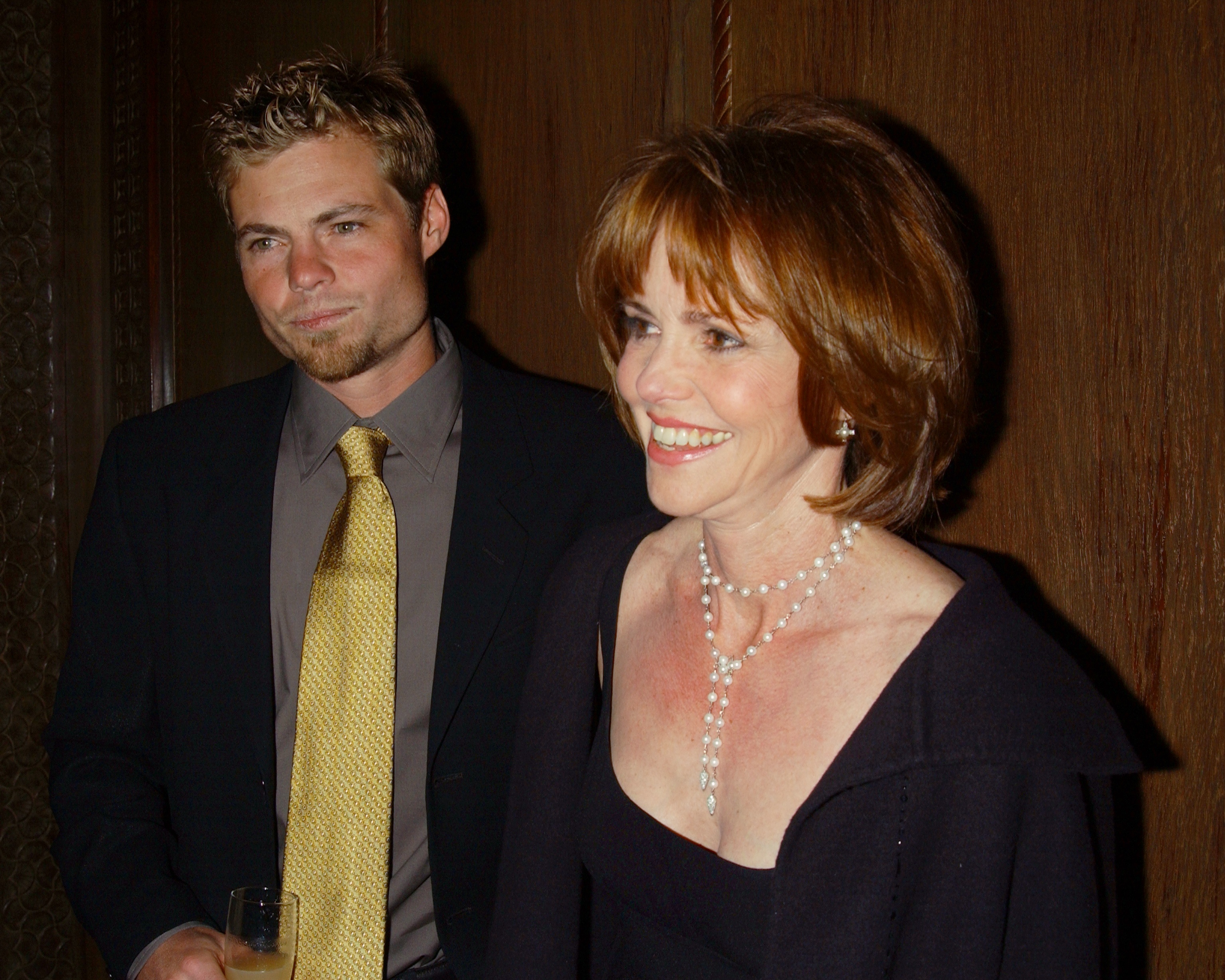 Sally Field and son Eli Craig at Cipriani 42nd Street for the 20th anniversary gala celebration of The Sundance Institute on April 23, 2002 | Source: Getty Images