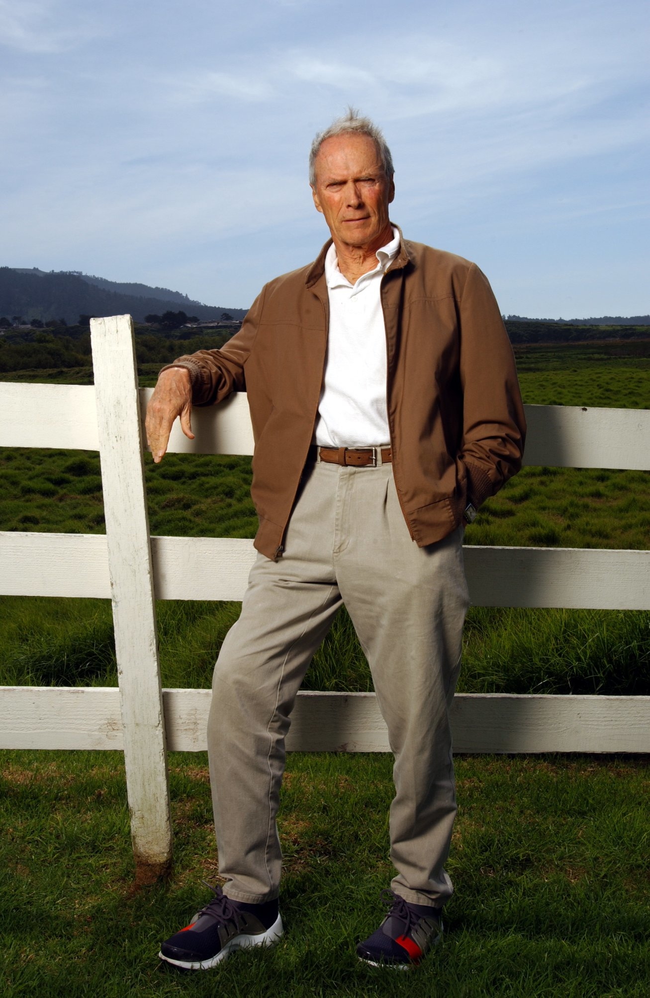 Clint Eastwood at his Mission Ranch Inn in Carmel in 2005. | Source: Getty Images