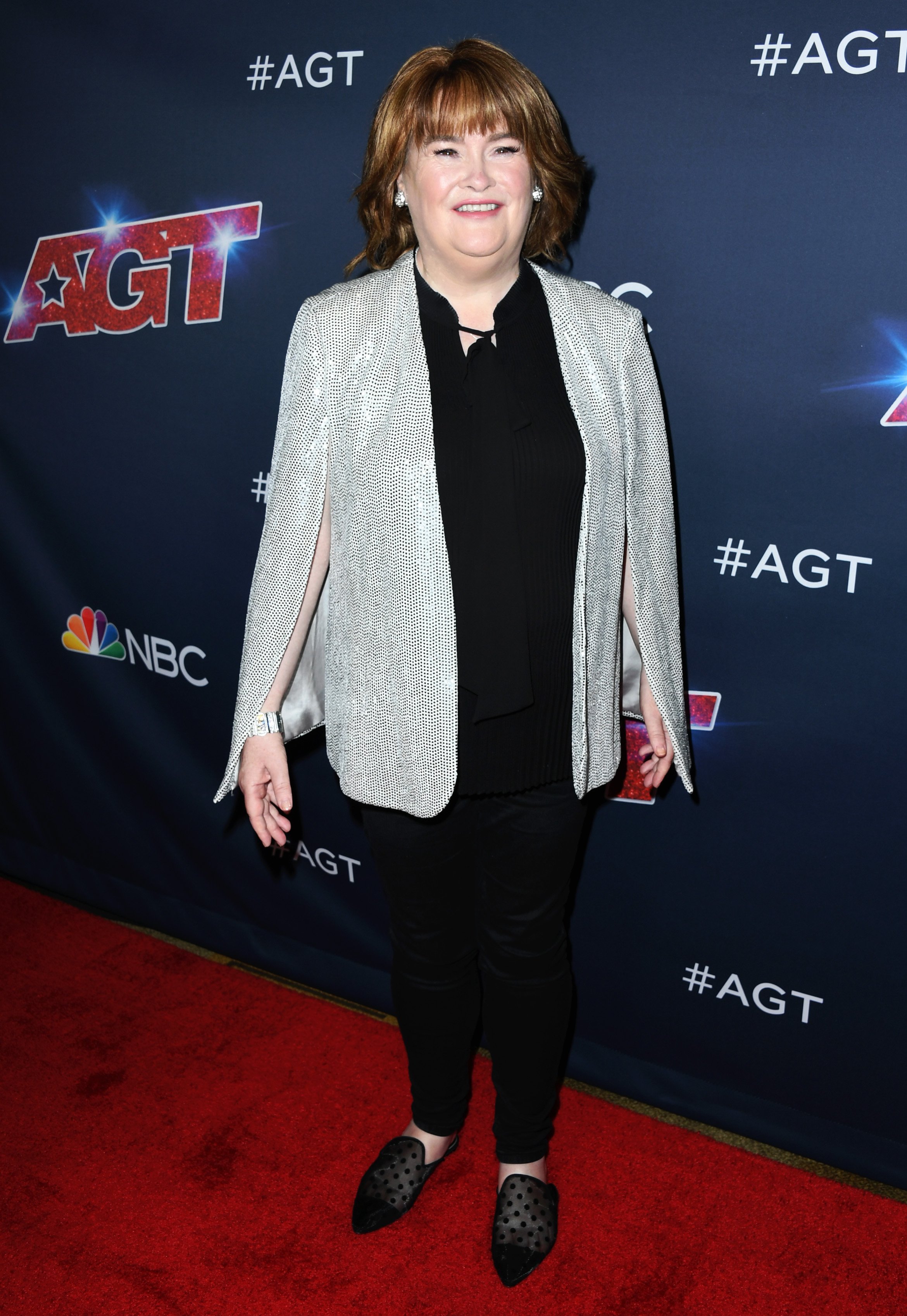 Susan Boyle at "America's Got Talent" Season 14 Live Show Red Carpet at Dolby Theatre on August 20, 2019 in Hollywood, California. | Source: Getty Images