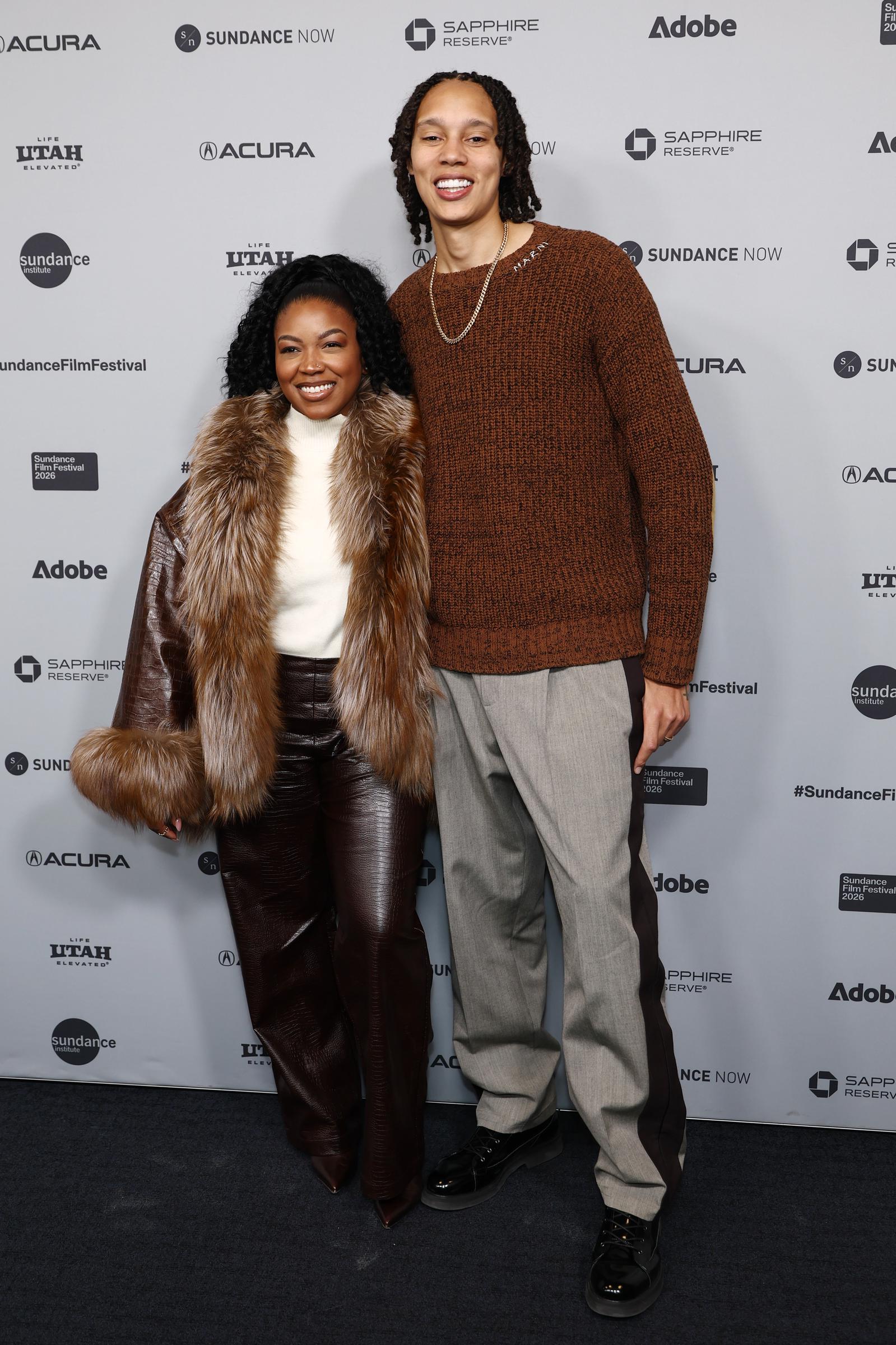Cherelle Griner and Brittney Griner attend "The Brittney Griner Story " Premiere during the 2026 Sundance Film Festival at The Ray Theatre on January 27, 2026 in Park City, Utah. | Source: Getty Images
