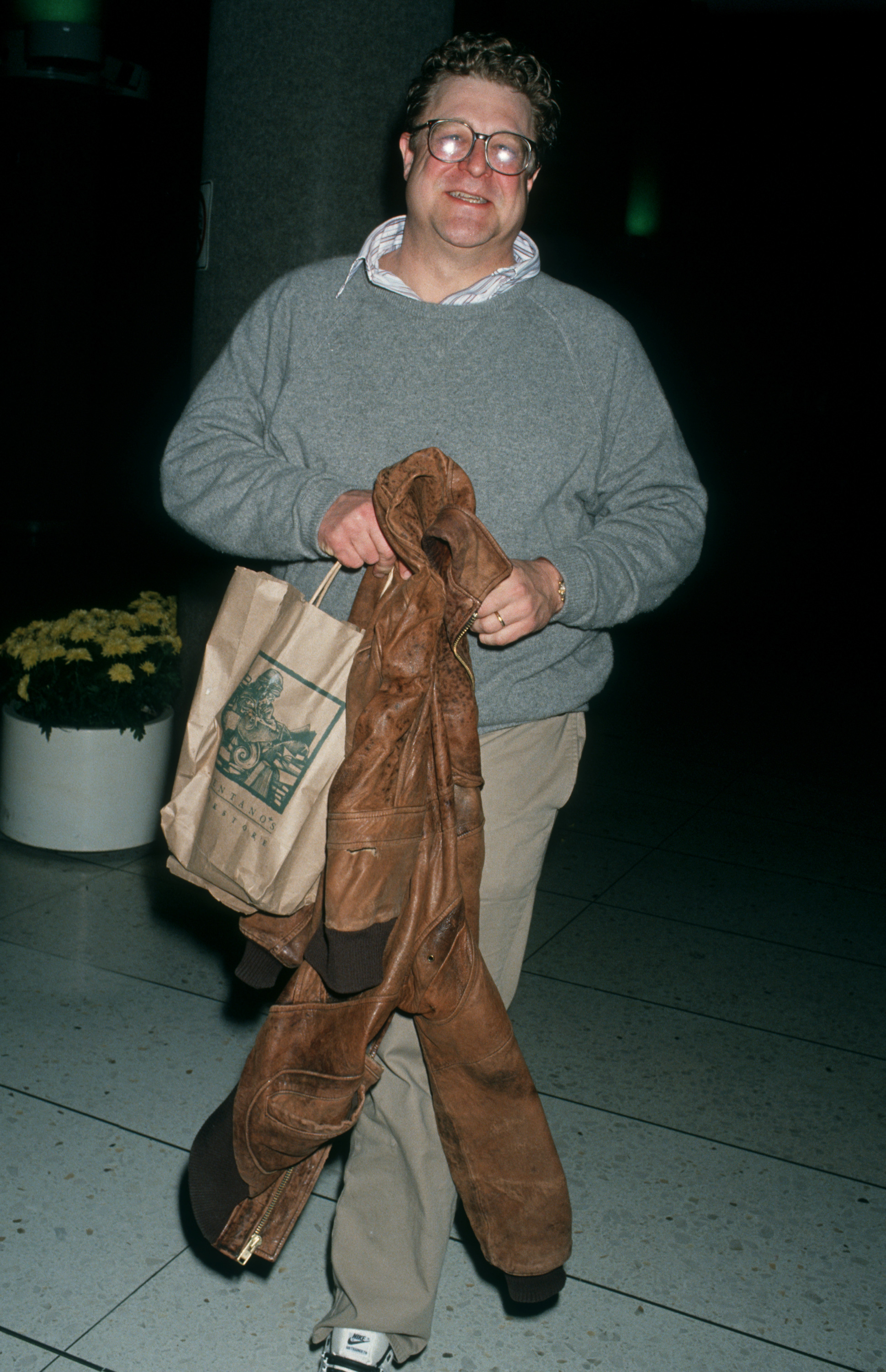 John Goodman at Los Angeles International Airport on March 15, 1993, in Los Angeles, California.