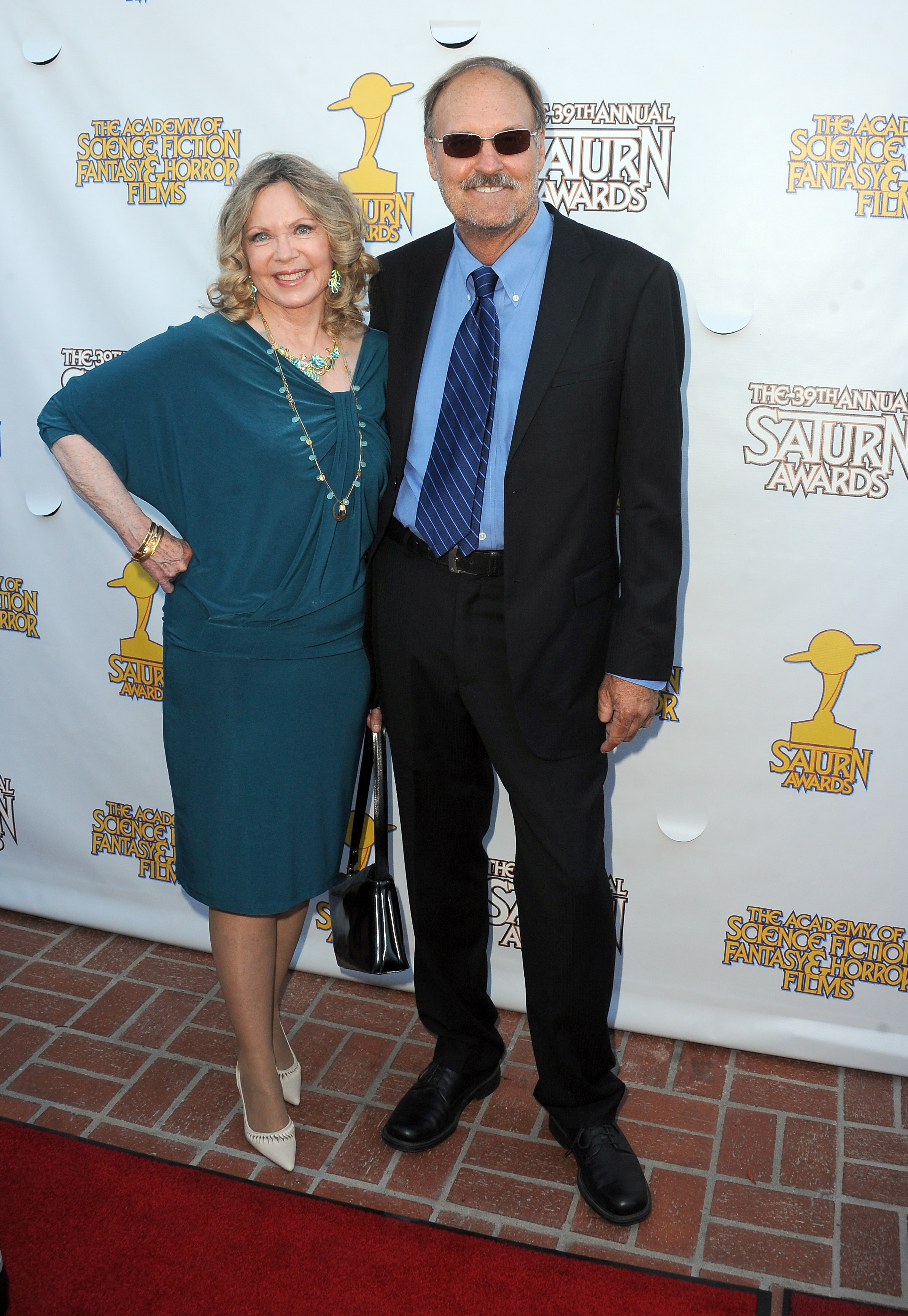 Lara Parker and Jim Hawkins in Burbank, California on June 26, 2013 | Source: Getty Images