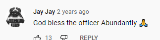 A netizen's comment on the YouTube video | Photo  youtube.com/USA TODAY 