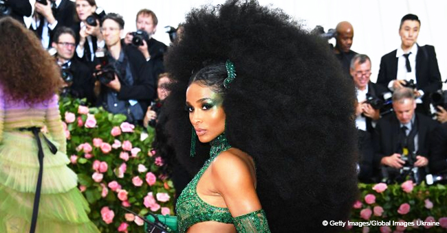 Ciara Rocked a Giant Afro & Green Dress at 2019 Met Gala (Photos)