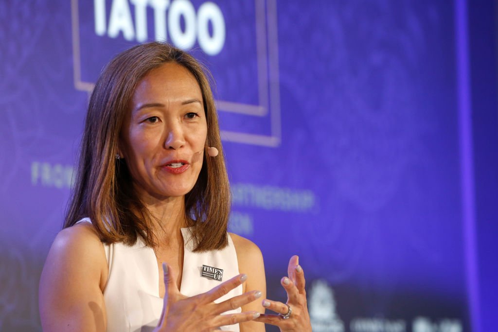 Emergency Medicine Times Up Healthcare Esther Choo speaks on stage during the Conde Nast session at the Cannes Lions 2019 : Day Two on June 18, 2019 | Photo: Getty Images