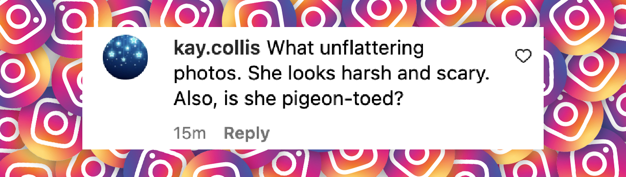 A netizen's reaction to Taylor Swift's appearance, posted on November 4, 2024 | Source: Instagram.com/justjared