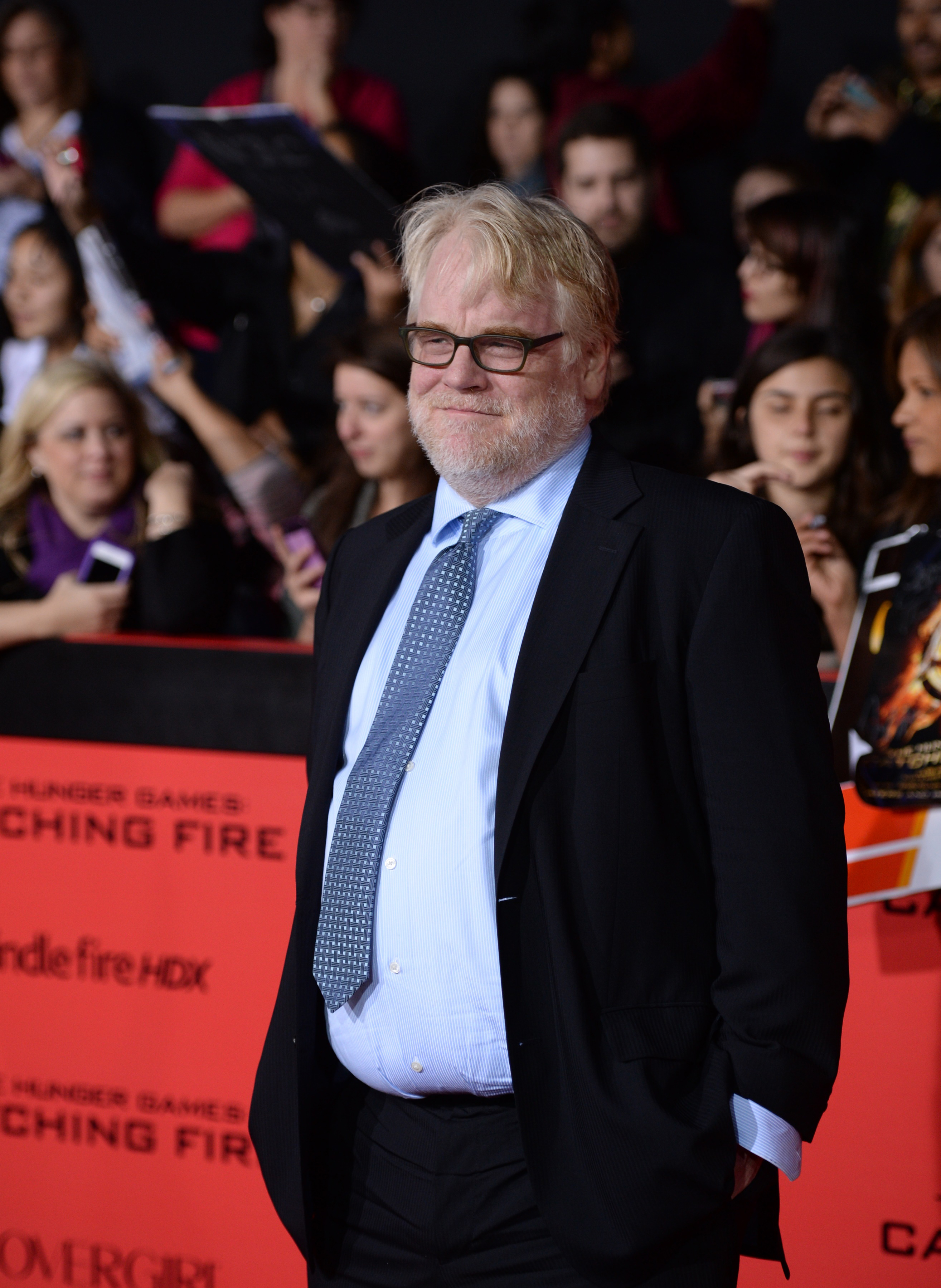 Philip Seymour Hoffman at the premiere of "The Hunger Games: Catching Fire" in Los Angeles, California, on November 18, 2013 | Source: Getty Images