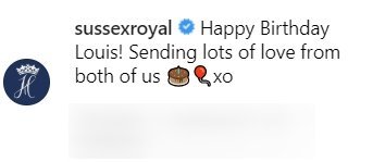 Birthday message to Prince Louis from the Duke and Duchess of Sussex | Photo: Instagram/Sussex Royal